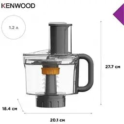 Насадка кухонний комбайн (овочерізка, подрібнювач, кубики нарізка) Kenwood KAH 65.000 PL MultiPro (KAH65.000PL) - мініатюра 7