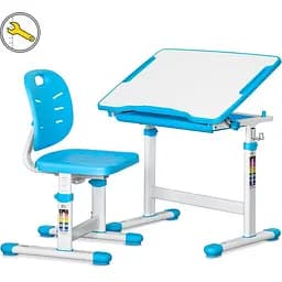 Комплект мебели Evo-Kids Blue: стол+стул+полка+лампа (BD-24 BL)