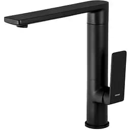 Змішувач для кухні Corsan Trino black mat з рухомим носиком CMB7121BL Чорний матовий