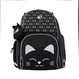 Рюкзак шкільний напівкаркасний Yes Smiling Cats S-100 - мініатюра 3