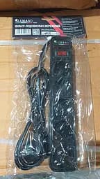 Фильтр-удлинитель сетевой 5 розеток, черный 1,8м (20065) (35шт./ящ.) ТМ LUMANO