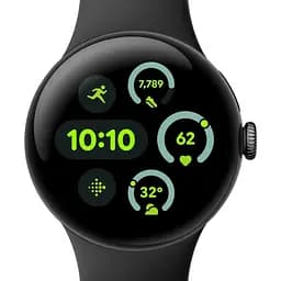 Смарт-годинник Google Pixel Watch 3 45 mm Wi-Fi Matte Black Aluminum Case/Obsidian Active Band - мініатюра 2