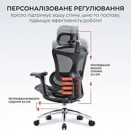 Ігрове крісло Sihoo DORO C300L Mesh Black (DORO-C300L-A3-101) - мініатюра 11