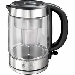Електрочайник Russell Hobbs Glass 1.7 л сріблясто-чорний (21600-57) - мініатюра 2