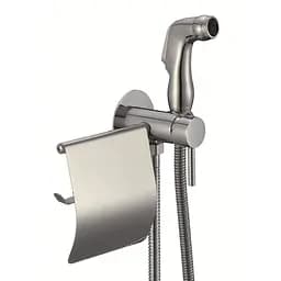 Набір гігієнічного душу прихованого монтажу Zerix FTR-333-B та паперотримачем ZX5840, Хром