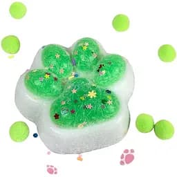 Сквіш антістрес UFT Squish Cat Paw Fluffy 5 Пухнаста лапка Green