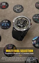 Смарт-годинник Lemfo LF26MAX силіконовий ремінець black (16365) - мініатюра 4