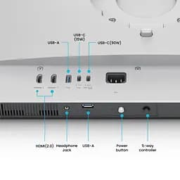 Монітор TFT 27" BenQ MA270U, IPS, 4K UHD, 2хHDMI, 2xUSB- C, HAS, Pivot, сріблясто-сірий (9H.LMWLB.QBE) - мініатюра 6