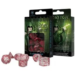 Набор кубиков Elvish Translucent & red Dice Set , 7 шт. (SELV05)