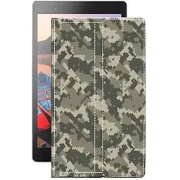 Чохол StatusCASE з екошкіри для планшету Lenovo Tab 3 Plus TB-8703X Хаки-зелений