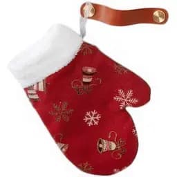 Рукавичка декоративна Прованс Дзвіночки на червоному 26х18 см (37556)