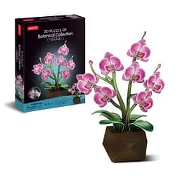 Тривимірна головоломка-конструктор Cubic Fun серії Букет квітів Орхідеї (P872h)