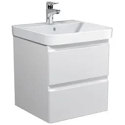 Тумба Мойдодир Unik 50-A Білий з умивальником Vivace 50 Білий