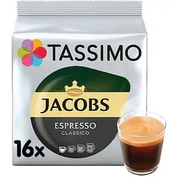 Кофе молотый в капсулах Jacobs Tassimo Espresso 118.4 г (16 шт. по 7.4 г)