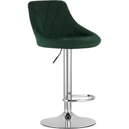 Барный стул Leobert Kast со спинкой зеленый