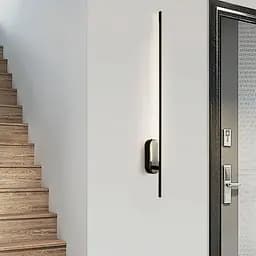 Лінійне бра із поворотним механізмом у чорному корпусі 100 см Line F Арт. WJ97/1000 BK