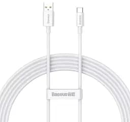 Кабель Baseus Superior Series Fast Charging Cable USB to Type-C 100W 1m P10320102214-01 White