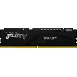 Модуль пам'яті для комп'ютера DDR5 16GB 6000 MHz Beast Black EXPO Kingston Fury (ex.HyperX) (KF560C30BBE-16)