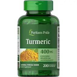 Куркума Puritan's Pride Turmeric 400 mg, 200 капсул