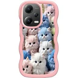 Чохол TPU Cloudy Pictures для Xiaomi Poco X5 5G / Redmi Note 12 5G Kittens