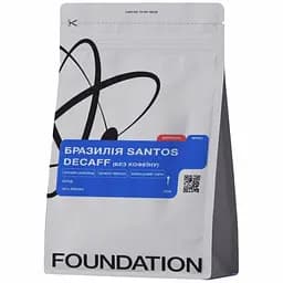 Кава Foundation Brasil Santos Decaff, без кофеїну, 1 кг