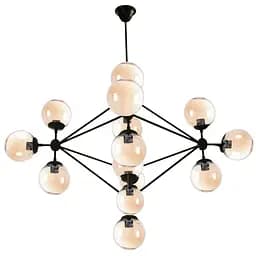 Люстра молекула Brille E27 60W BK (BL-323S/15)