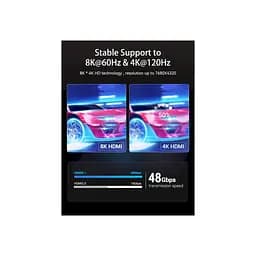 Кабель мультимедійний HDMI M to HDMI M 2.0m V2.1 8K60Hz VENTION (AANBH) - мініатюра 5