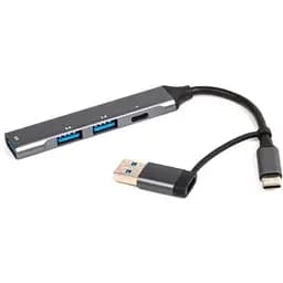 Концентратор Maxxter USB-C + USB-A to 1xUSB 3.0 + 2xUSB 2.0 + 1xUSB-C (HU3C-4P1CN-01) - мініатюра 3