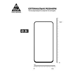 Захисне скло на Samsung Galaxy A35 5G (A356)/M35 5G (M356) з олеофобним покриттям, Pro, повне проклеювання, антистатичний і пиловідштовхуючий шар, 9H, самоклеючеся, 2.5D, на весь екран, антистатичний клей, ArmorStandart (ARM74347) - мініатюра 3