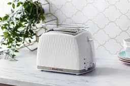 Тостер Honeycomb 850Вт, широкі слоти, пластик, білий Russell Hobbs kuh0014915 - мініатюра 8