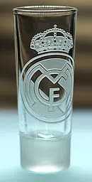 Скляна чарка 60мл Реал Мадрид Real Madrid з гравіюванням подарунок для фаната стопка  футбольна стопка - мініатюра 2