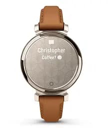 Смарт-годинник Garmin Lily 2 Classic Cream Gold with Tan Leather Band (010-02839-02) - мініатюра 4