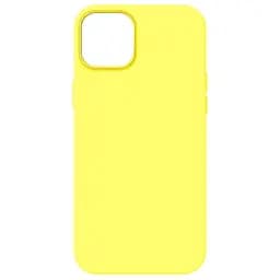 Силиконовый чехол с MagSafe для Apple iPhone 14 Plus, ICON2 MagCase, желтый, противоударный, панель с мягкой подкладкой, защита всего корпуса, поддержка беспроводной зарядки, совместим с защитными стеклами и пленками, ArmorStandart (ARM68400)