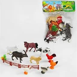Набір іграшкових свійських тварин Ферма