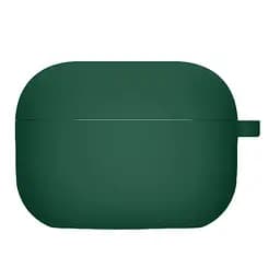 Силіконовий футляр з мікрофіброю для навушників Airpods 4 Зелений / Pine green