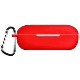 Чехол-накладка DK Silicone Candy Friendly с карабином для Huawei FreeBuds SE (red)