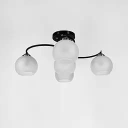 Стельова люстра в чорному корпусі на 5 плафонів | Арт. 50568/5B | Line F