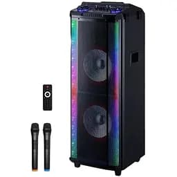 Активная акустическая система XPRO-TD1070 c пультом и микрофоном черная (MER-15692_8944)