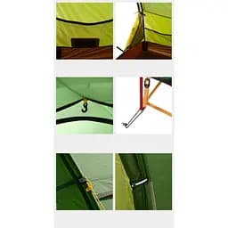 Намет Naturehike Opalus UL NH17L001-L тримісний світло-зелений - мініатюра 5