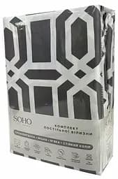 Комплект постільної білизни Полуторний 150х200 см Geometria Grey SOHO pbe0050868 - мініатюра 5