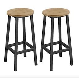 Барный стул Leobert Halmar 2 штуки в стиле Loft натуральный