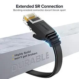 Високошвидкісний інтернет кабель UGREEN NW102 Cat6 Ethernet Lan мережевий шнур патч-корд RJ45 0.5 м (50172) - мініатюра 6