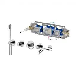 Термостат для душу/ванни Paffoni Modular Box chrome MDE001CR+MDBOX001, Хром