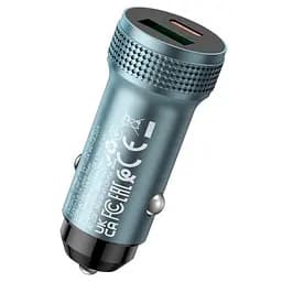 Автомобільний зарядний пристрій HOCO Z49B Level PD38W(1C1A) car charger сірий - мініатюра 2