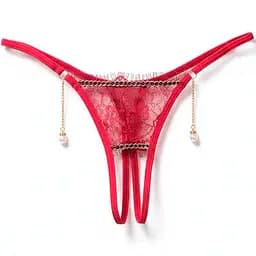 Стрінги з відкритим доступом спокусливий вибір S/M Бордовий K0833-1