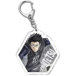 Брелок акриловый Синяя тюрьма: Блю Лок Зантецу Цуруги Blue Lock Zantetsu Tsurugi 5 см