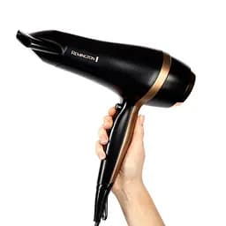Фен Remington Salon Smooth, 2100Вт, 3 режими, дифузор, гребінець, кейс, іоніз-я, хол. обдув, , чорний - мініатюра 2