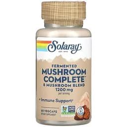Гриби Solaray Mushroom Complete органік ферментовані суміш 600 мг 60 вегетаріанських капсул
