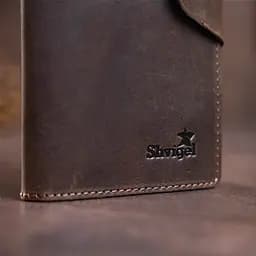 Гаманець чоловічий із вінтажної шкіри SHVIGEL 16169 коричневий - мініатюра 5