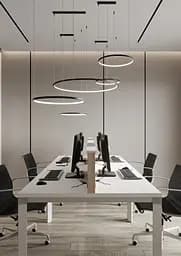 Підвісний стельовий світильник Babich Studio Ring 550 Black (RAL 9005) - мініатюра 3